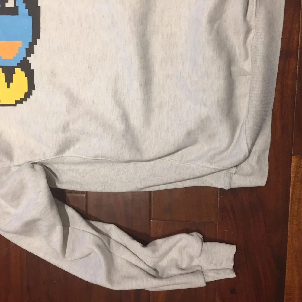 Champion PacMan Sweatshirt Men’s Size Large Gray Reverse Weave Vintage Y2K. - Picture 6 of 9